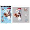 Christmas Decorations Snowman Snow Glass Stickers Christmas Party Decorations Santa Claus Static Stickers