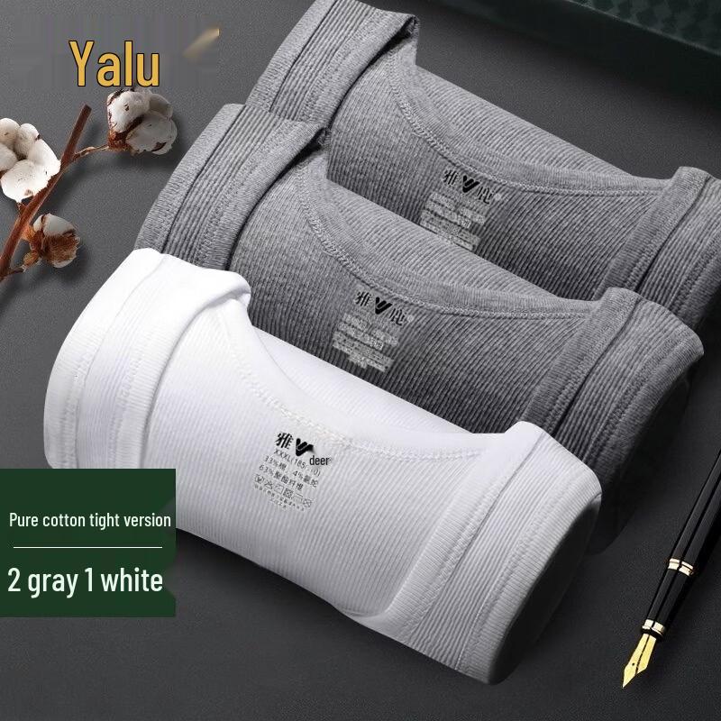 Yalu Men s Ribbed Sleeveless Tank Top 3-Pack 4XL