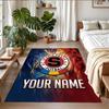 Crystal Velvet Rug Custom Name Text, Soft Non Slip Floor Mat Home DecorSparta Prague