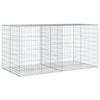 VidaXL Panier gabion avec couvercle 200x100x100 cm fer galvanisé, mur en gabion, mur de soutènement en gabion, clôture en 3295192