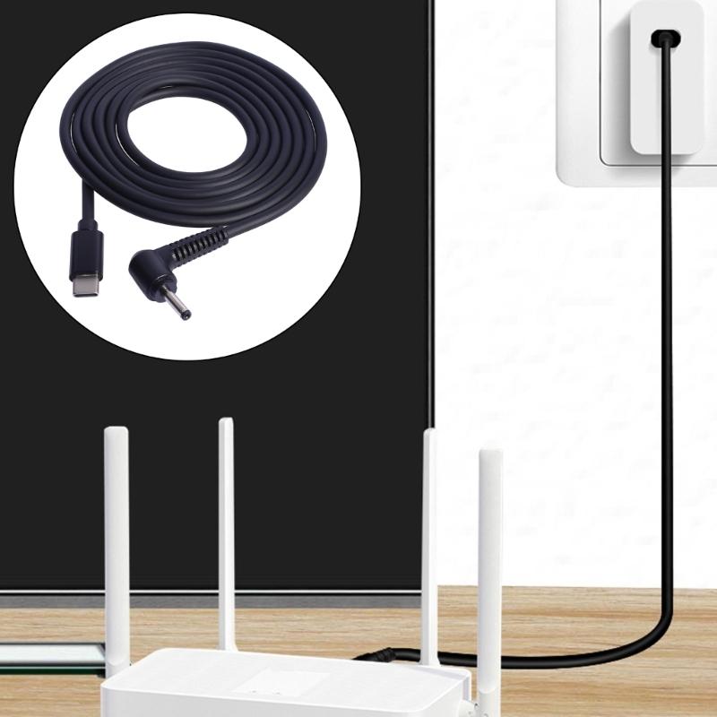 Type C to Power Cable USB C Plugs to Male 9V 12V 15V 20V Charging Cable for Routers Laptops Speaker Modem LED