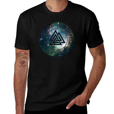 Valknut Not All Who Wander Tshirt Lightweight Basic Short Sleeve Shirt