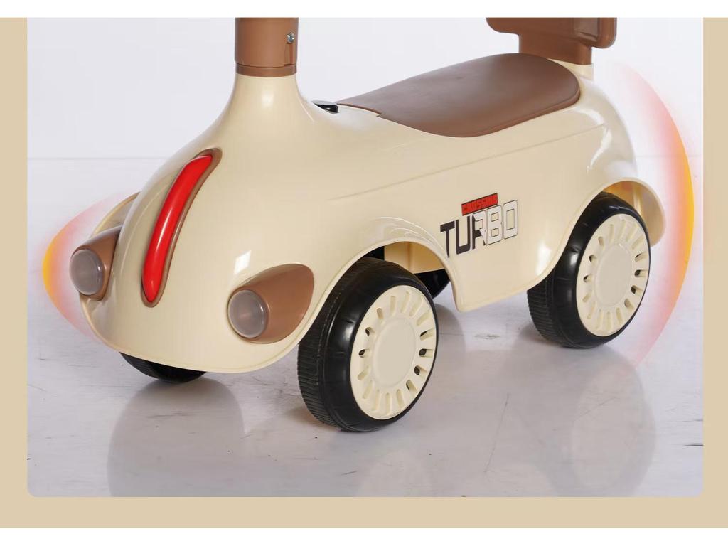 Retro Four-Wheeled Ride-On Twist Scooter for Kids