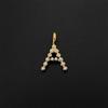 eManco Stainless Steel Style 26-Letter Pendant with Crystal Elements Suitable for Daily Wear Dating Social Fashion Jewelry
