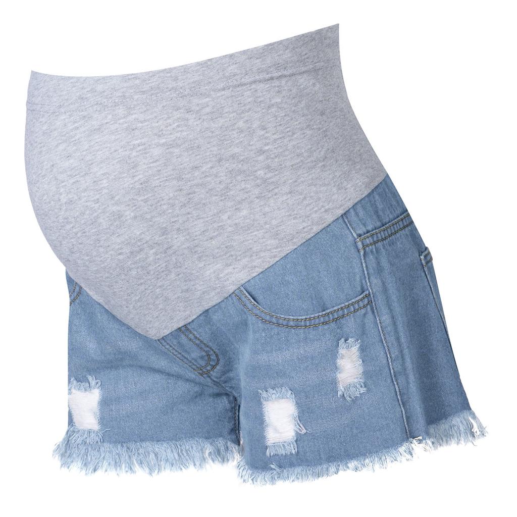 Buy Summer Fashion Maternity Shorts Ripped Denim Shorts for Pregnant Women  Support Belly Casual Shorts at affordable prices — free shipping, real  reviews with photos — Joom