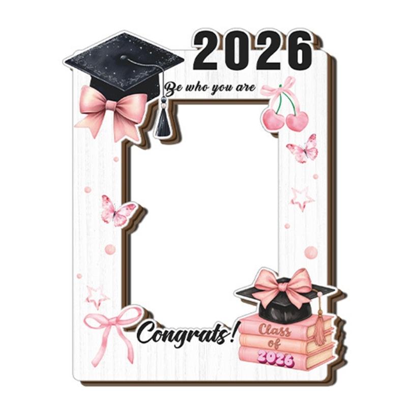 Elegant Wooden Picture Frame Solid Wood Photo Frame Specially Designs for 2026 Graduate to Display Treasure Moment