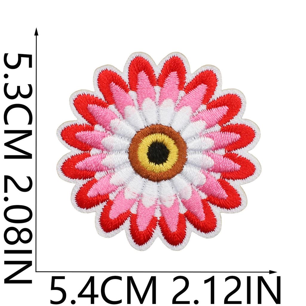 Cactus Car Embroidery Cloth Sticker Jacket Decoration Wave Patch Sticker Butterfly Computer Embroidery Label Flower Stamp Ironing