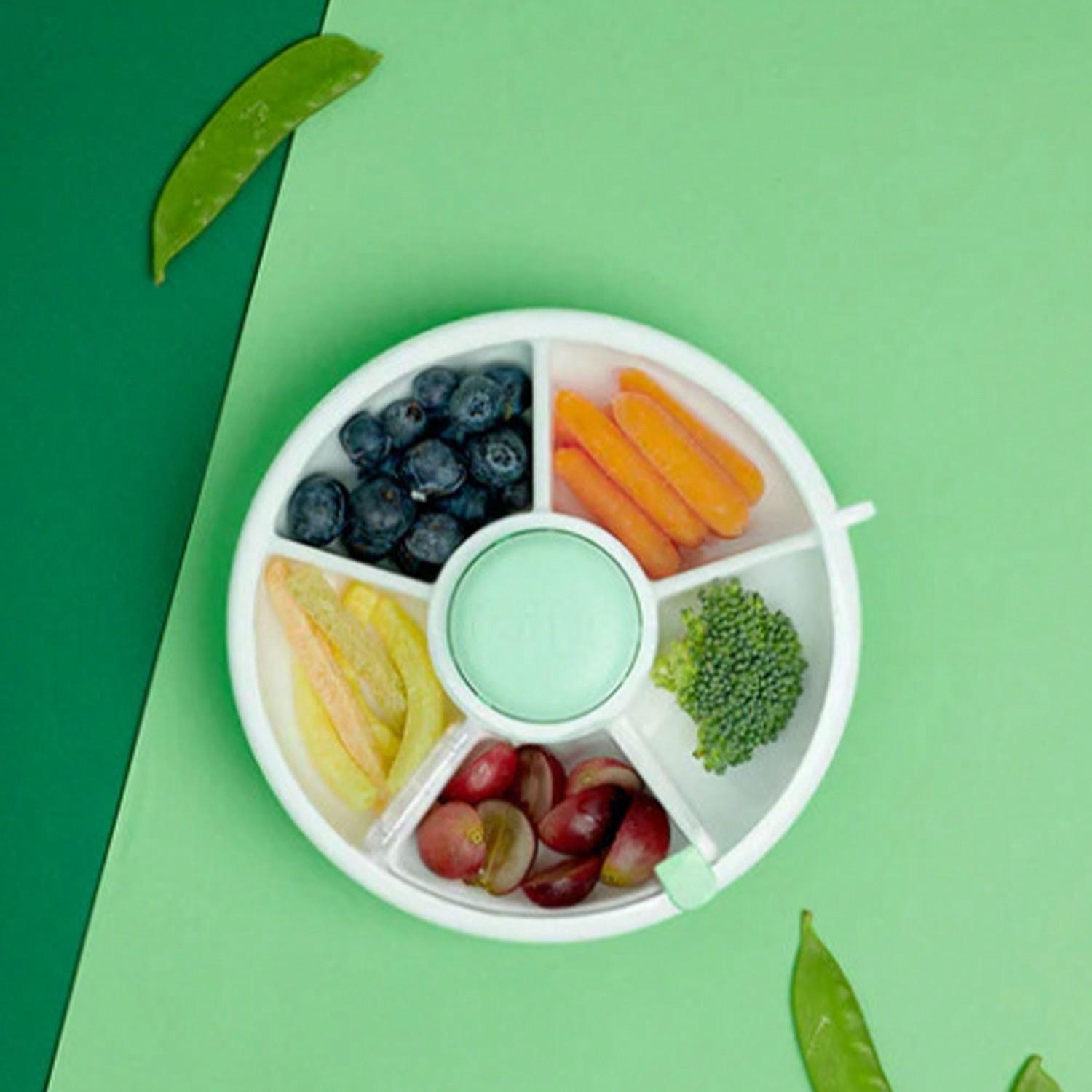 

Spinning Snack Container, 360° Rotating ABS Large Capacity Rotating Snack Containers For Kids with Colorful Appearance