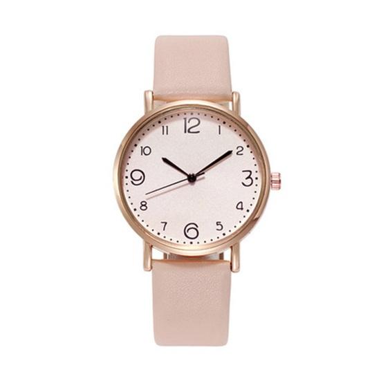

Quartz Watch Elegant Minimalist Analog Wristwatch High Accuracy Three-Pin Watch Suitable for Casual Formal Office Daily Wear Gift бежевий