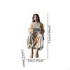 Jesus Statue Figurine Compact Modern Unique Ornament Miniature Sculpture for Dashboard Home