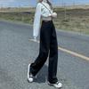 2024 High Waist Wide Leg Jeans: Women's Loose Fit, Slimming, Floor-Length, Straight Leg, Versatile for Spring and Autumn.