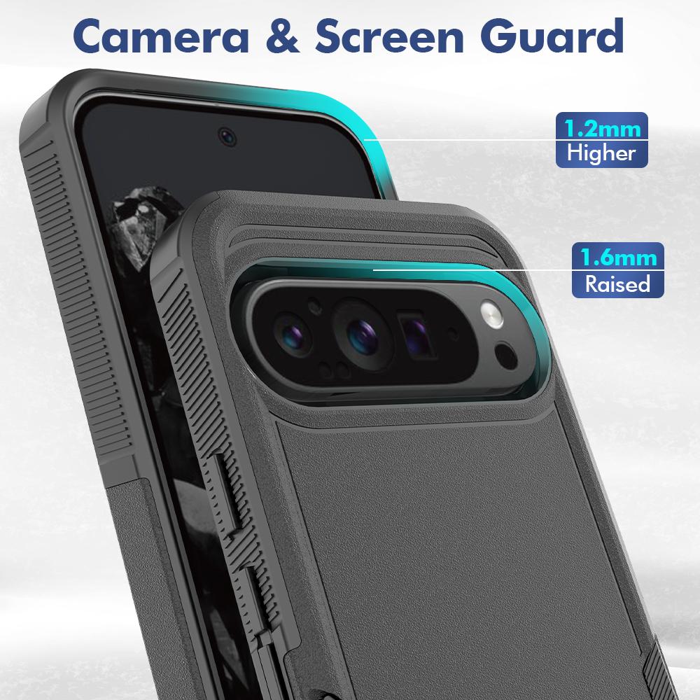 For Google Pixel 9 Pro XL Case PC+TPU 2-in-1 Shockproof Phone Cover