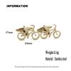 Extreme Wings Hollow Out Bicycle Theme Cufflinks Sports Suit Dual Purpose Trendy Men's Essential Wear Resistant Precision