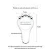 12/30/50pcs Stainless Steel Curtain Hooks 5 Rollers Polished Satin Nickel Ball Bath Curtain Rollerball Shower Curtain Ring Hooks