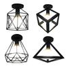 1PC Vintage Ceiling Lights Lamp Shade Lamp Holder Metal Cage Home Decor Pendant Light Decorations Chandelier(Not Include Bulbs)