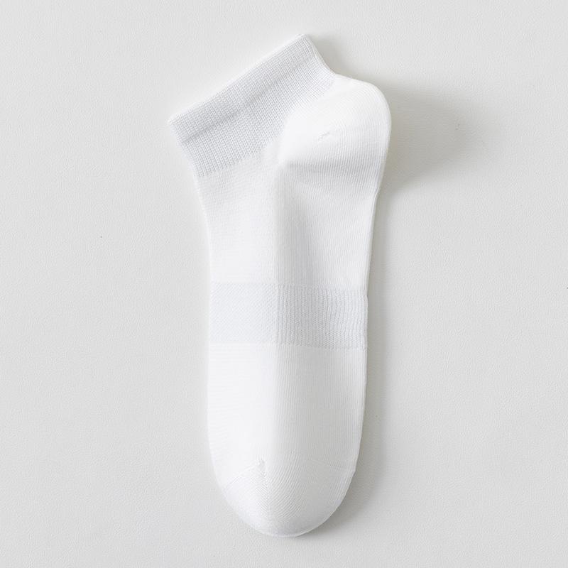 Men's Pure Cotton Summer Breathable and Sweat-absorbing Cotton Short Socks, Mesh Breathable, Antibacterial and Deodorizing Loose-fitting Socks