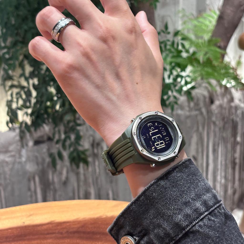 Stylish And Simple Single Display Watch Men'S Multi-Functional Outdoor High-Value Trendy Sports College Style Men'S Electronic Watch