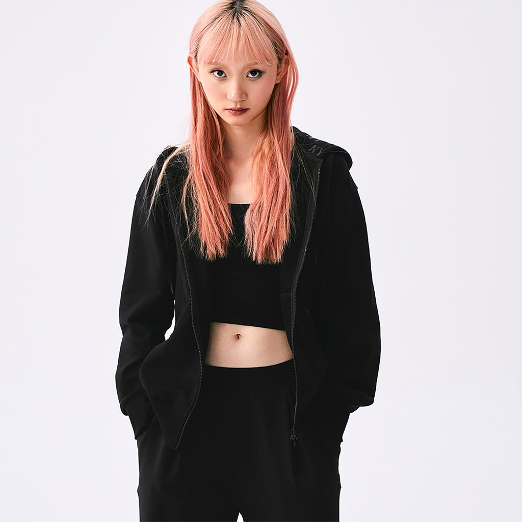 New MLB MONOGRAM Collection New York Yankees SS25 Sweatshirt Unisex Black 3ATRM0451-50BKS