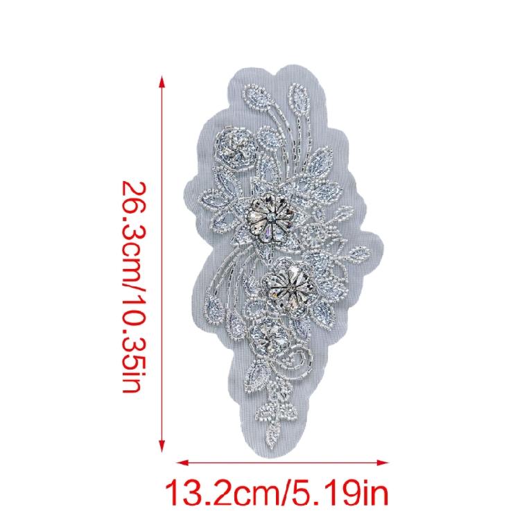Coudre des Strass Élégants pour Applications de Robe Patchs Dorsaux pour Couture de Vêtements