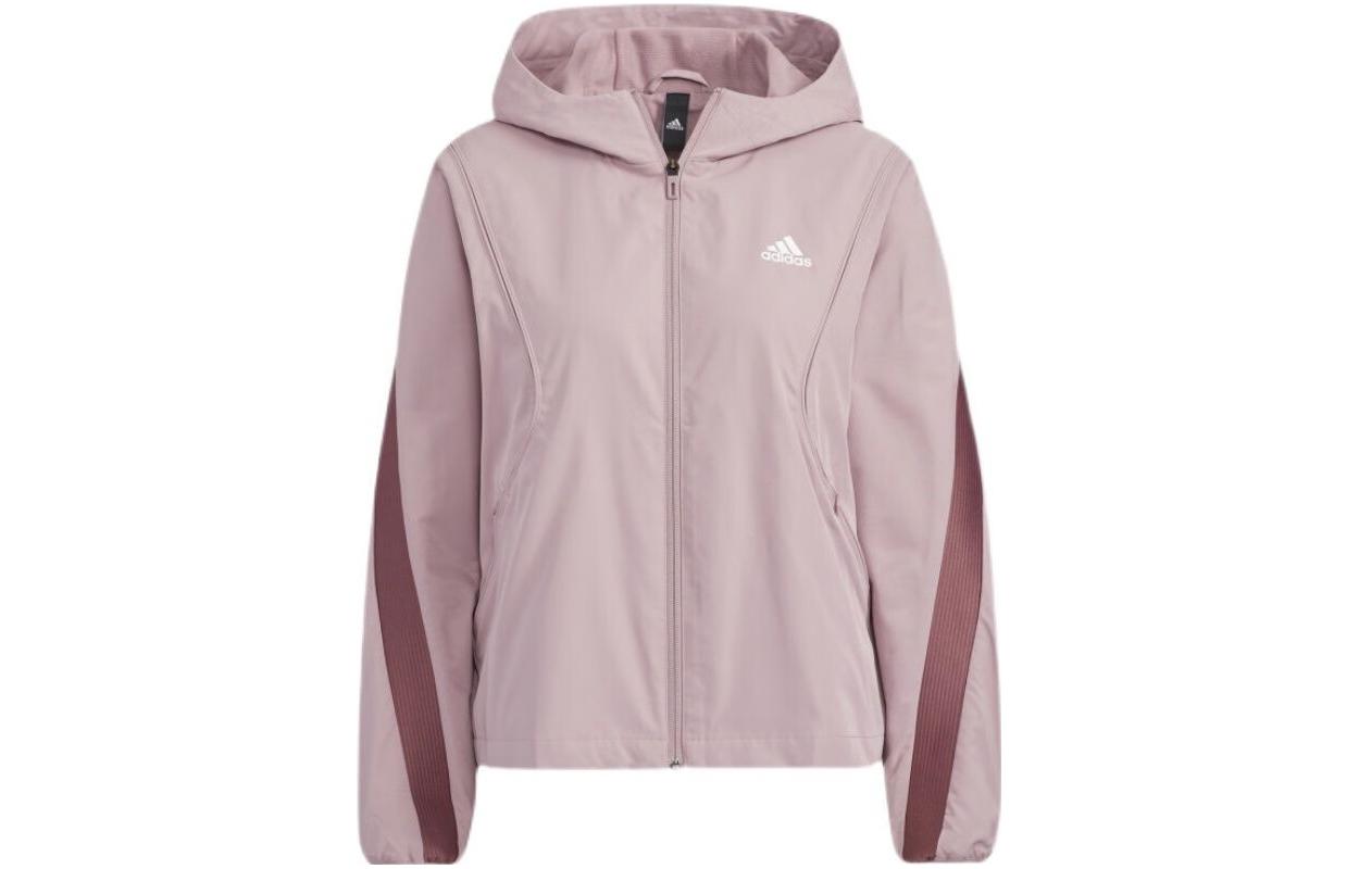 Adidas Jackets Women s Pink Hooded Moderate Other HF0046 L