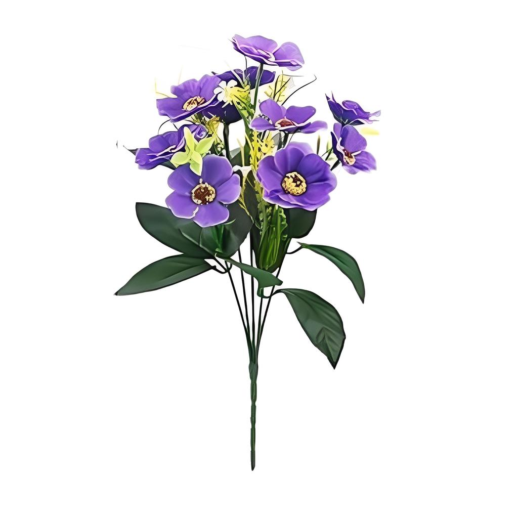 Artificial Flower 5 Forks 10 Heads Spring  Silk  Small Bouquet Home Living Room Ornaments Decoration Photo Props