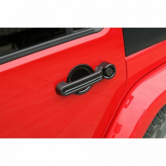 Carbon Fiber Door Handle Cover & Tailgate Handle Trim for 07-18 Jeep Wrangler JK
