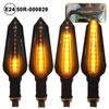 E24 Motorcycle Turn Signals Flowing Turn Signal Light 12LED Turn Signal Indicator Amber Light Blinker 12V M10 Approved E-Mark 3