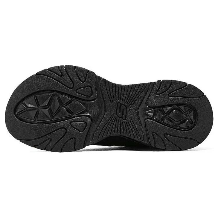 Skechers Stamina V3 Fabric Synthetic Leather Mecha Shoes Generation Three Sports Comfort Low Top Casual Shoes Women Sneakers Black 896151-BBK