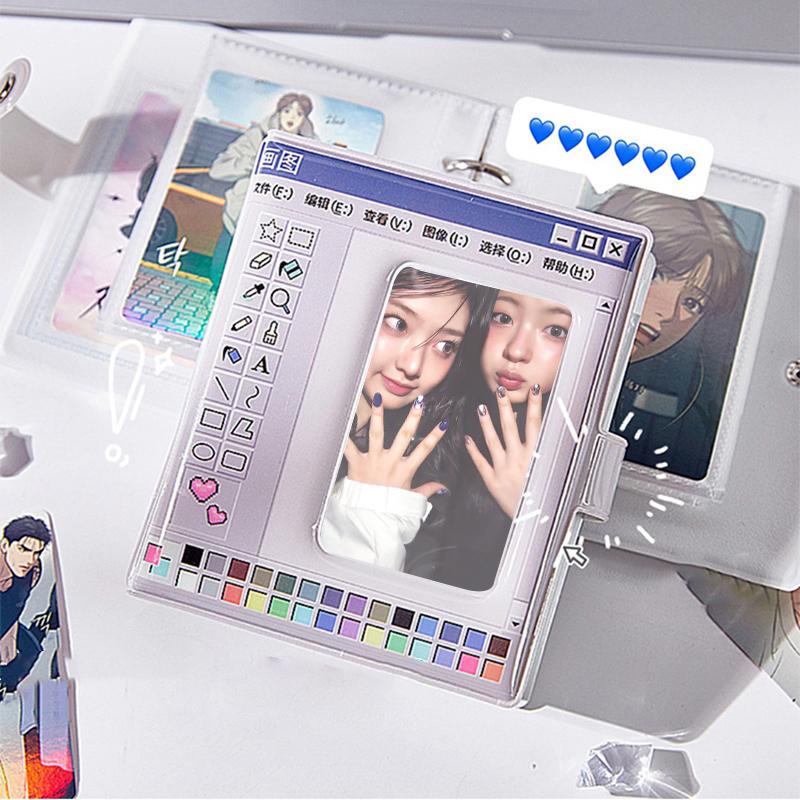 Camera Shape Photocard Holder Kawaii Binder Photocards Kpop Photo Album Card Clollecting Book Students' Supplies