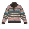 Женский свитер BETU с градиентом и узором Fair Isle