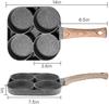Egg Cooker Frying Pan,Pans 4-Cups Non-Stick Cookware Fried Egg Cooker,Pancake,Omelette Pan,Egg Poacher
