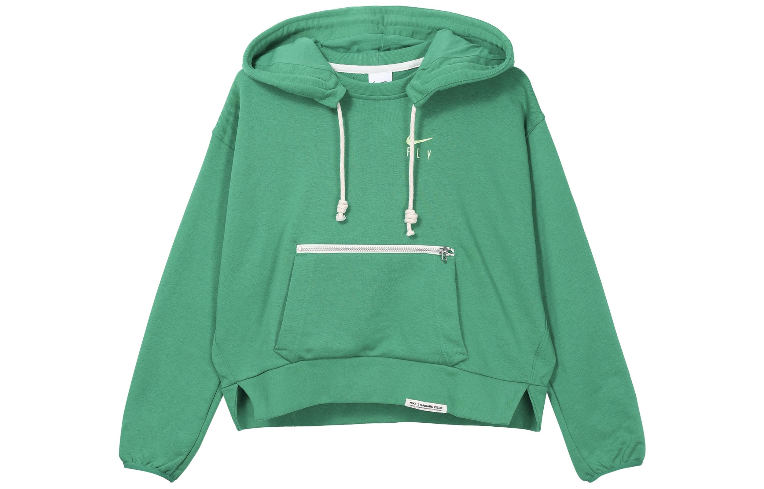 Nike Sweatshirts Women s Green Hooded Moderate Regular DA6484-370 L