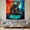 Blade Runner 2049 November 2017 Tapestry Wall Hanging, Gosling Futuristic Film Poster, Neon Sci-Fi Wall Decor for Bedroom Dorm