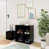 VidaXL Entrance Shoe Cabinet Black 105x35.5x70 Cm Particleboard 808252