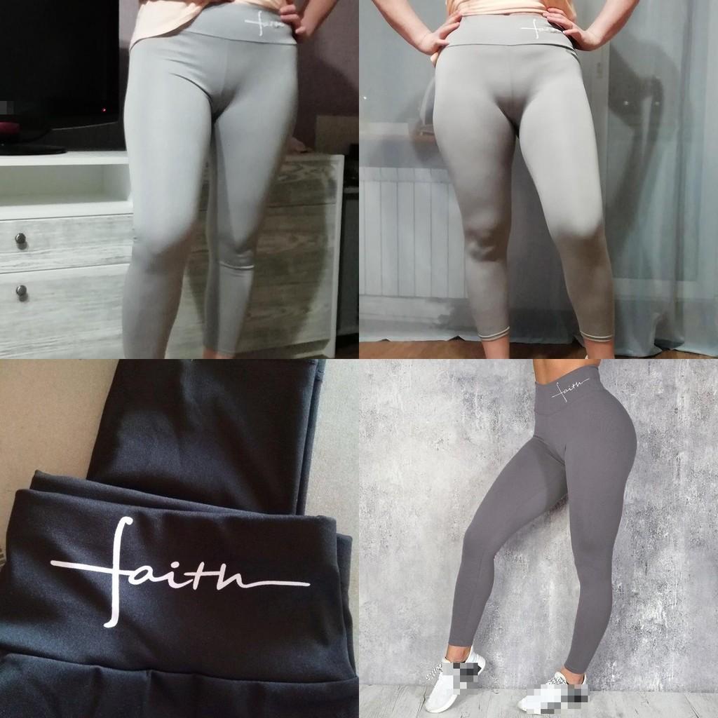 Comfortable High Waisted Faith Printed Leggings For Women With Tummy Control