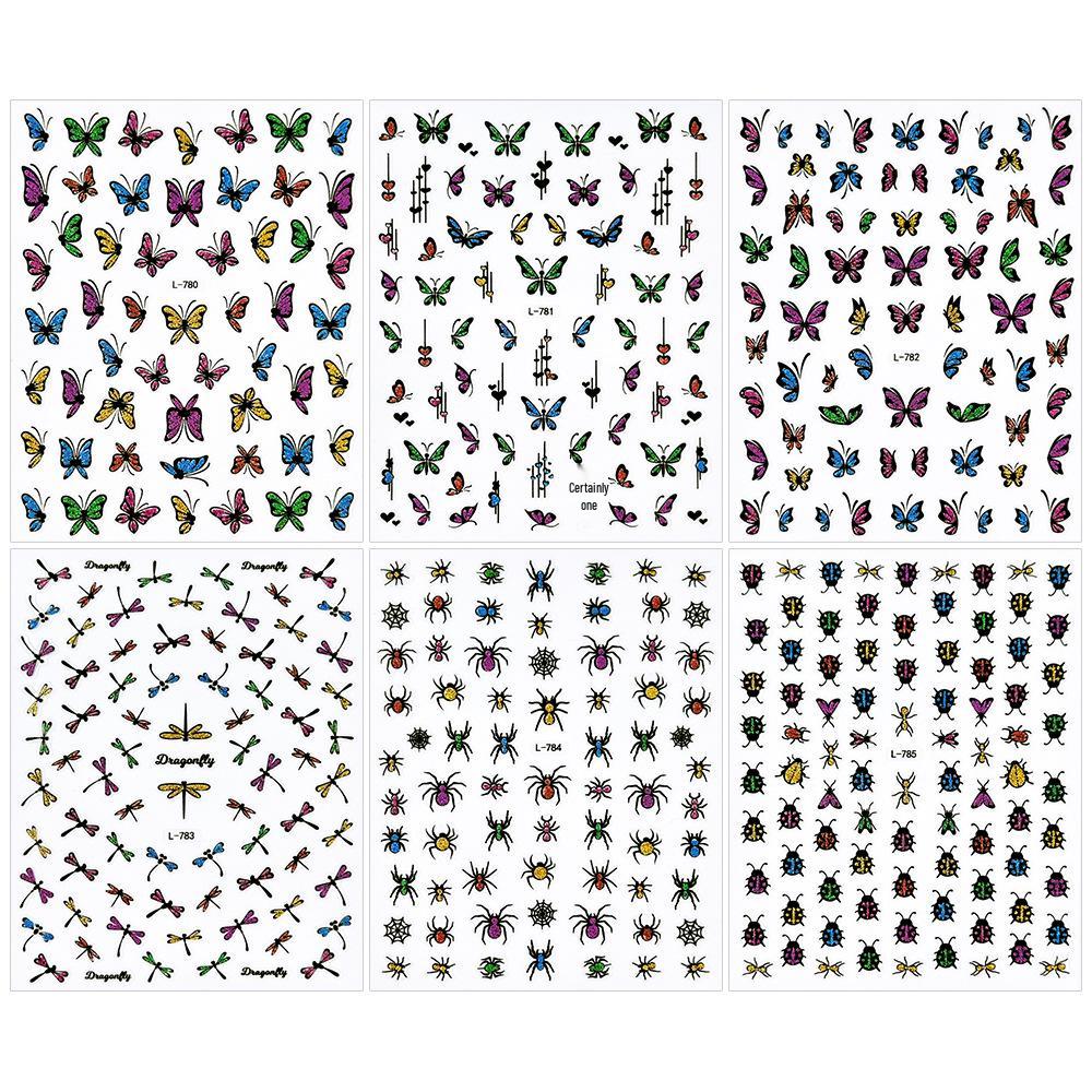 3D Luminous Jelly Nail Stickers for Kids - 5D Embossed Nail Art