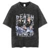 T-shirt Manga Soul Eater Stampa Death the Kid T-shirt Lavata Vintage Streetwear Abbigliamento Uomo Donna Maglietta in Cotone Oversize