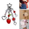 Lovely Strawberry Keychain Fruit Shapes Phone Chain Detachable Phone Lanyard