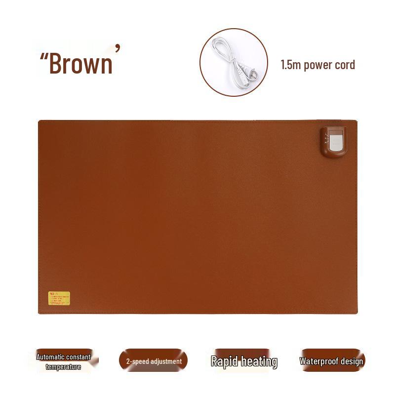 

Электрический подогреваемый коврик для стола и грелка для рук - Однотонный коврик для мыши для офисного стола 33*80 3-speed Timer кофейный