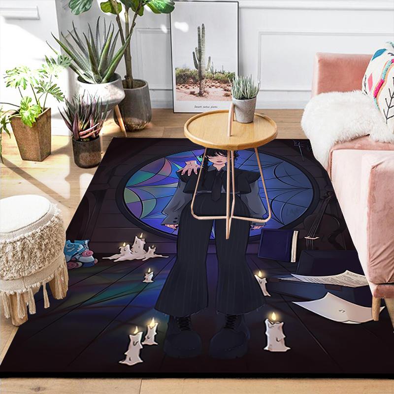 1Pc Gothic Witch'S Ritual Rug, Office Carpet Indoor Outdoor Doormat, Non-Slip, Comfortable, Living, Christmas Halloween, Xmas Gift N1396