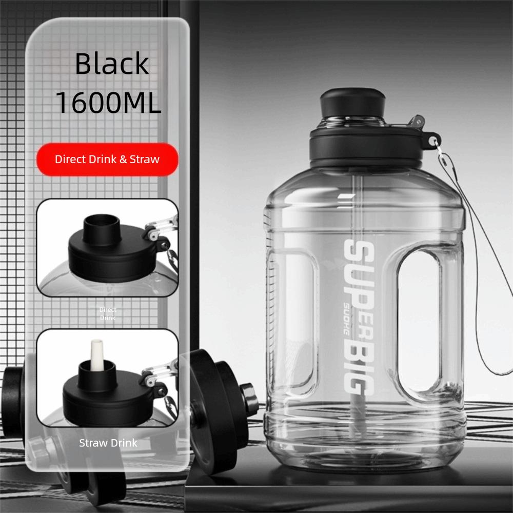 Stor Kapasitet Treningskopp Plast Menn Vannkittel Ny Sportsdrikkeflaske Gym