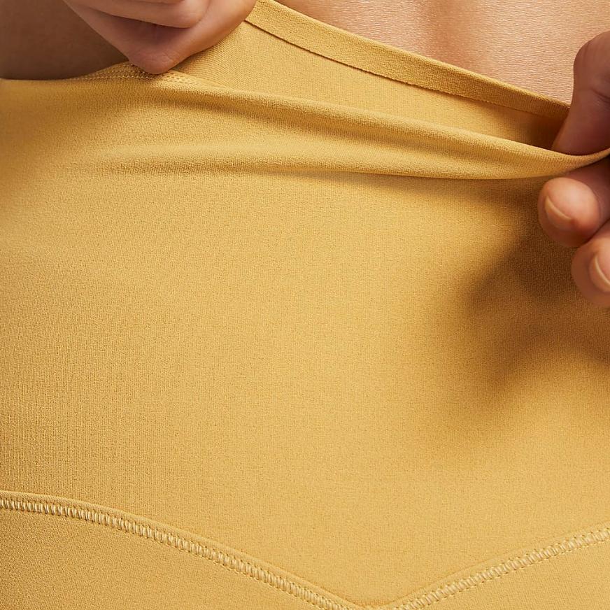 New Nike Zenvy Sports Shorts Women's Wheat Gold DQ6004-725