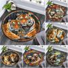 Animal Lion Circular Rug Office Decorative Carpet For Living Room Bedroom Door Mat Floor Rug Computer Chair Area Rug