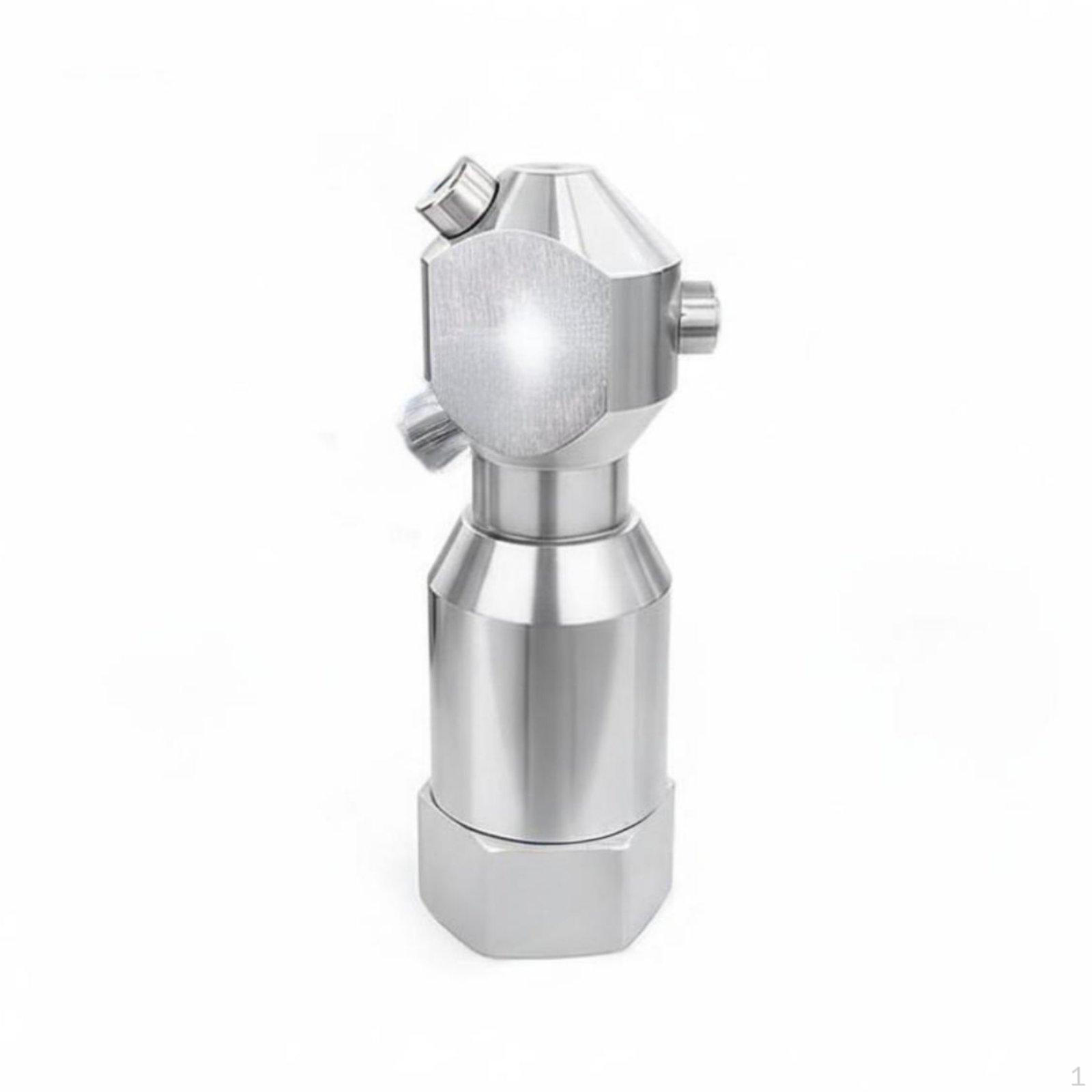 Degree Rotating Spray Nozzle High Pressure Capable Stainless Steel Tank Cleaning Easy