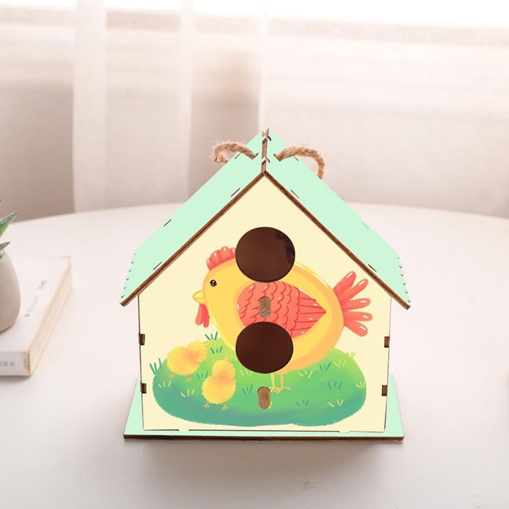 DIY Hanging Birdhouse for Painting Bird Nest House New Wooden Bird House  Pet Supplies
