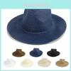 Classic Straw Hat With Wide Brim For Beach Sun Protection And Breathability For Men Women