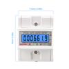 3 Phase 4 Wires KWh Meter 100A AC 3*127/220V Electric Energy Meter Din Rail Electric Meter 50/60HZ LCD Backlight for Home Office