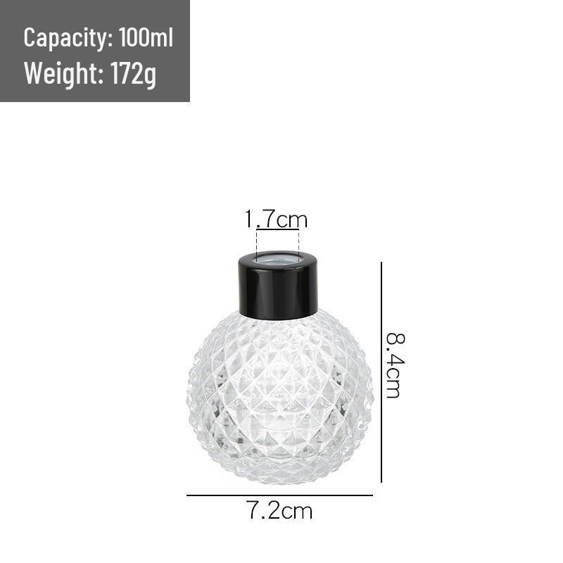 100ml Thickened Glass Aroma Diffuser Bottle for Home Decoration
