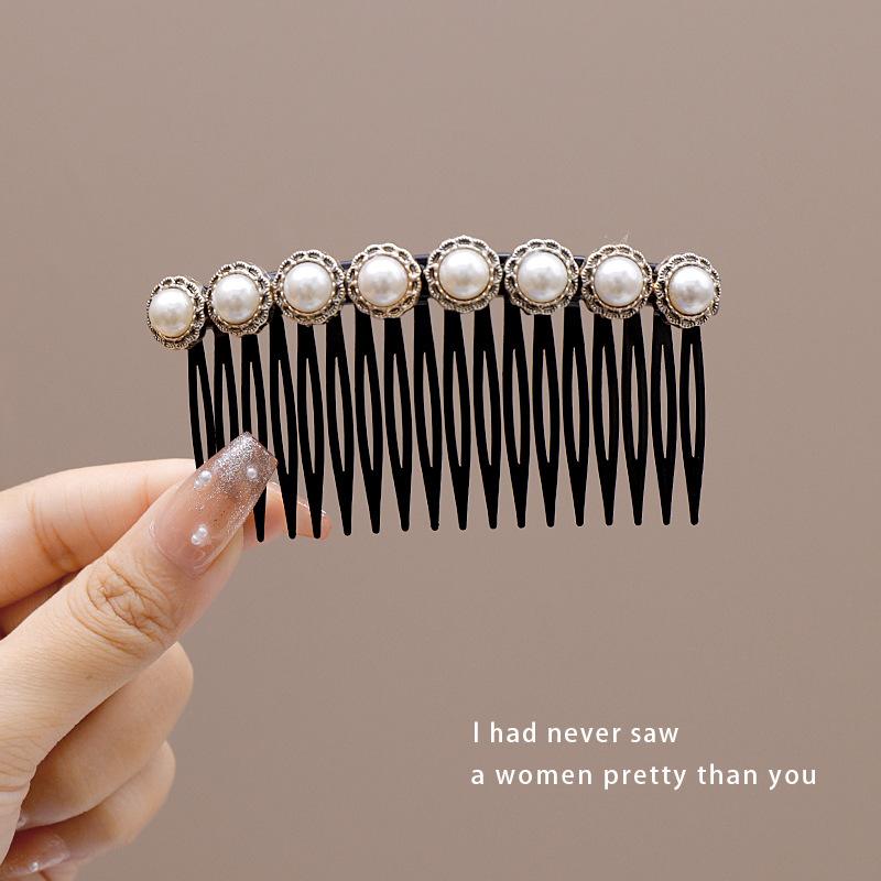 Stylish and Versatile Hair Clips for Women, Pearl Hair Combs for Wispy Hair, Bangs Clips, High-end Hair Accessories