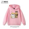 Cute Cartoon Capybara and Little Penguin Print Hoodie – Versatile, Casual, and Sporty Autumn/Winter Top for Boys and Girls